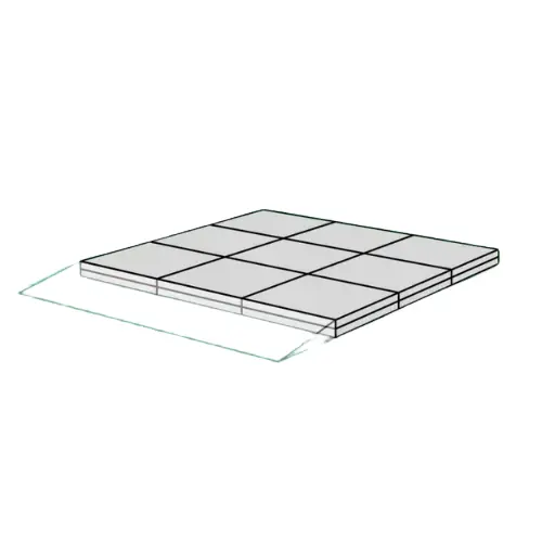 Palier pour Rampe de Seuil Modulable - 18 à 55 mm - pour Kit 1