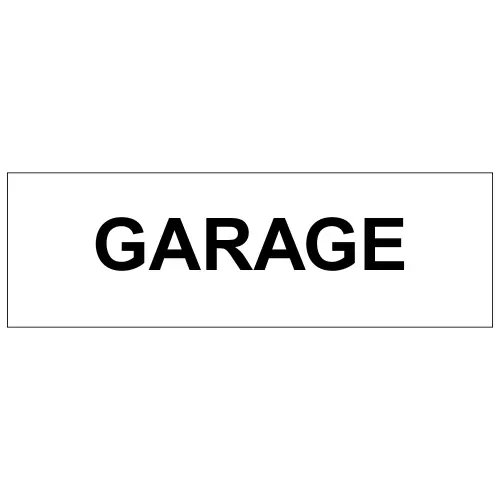 [H4180604] Plaque de porte "Garage"