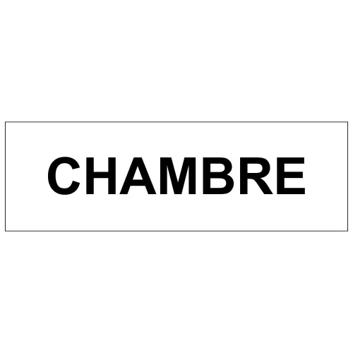 [H4180605] Plaque de porte "Chambre"