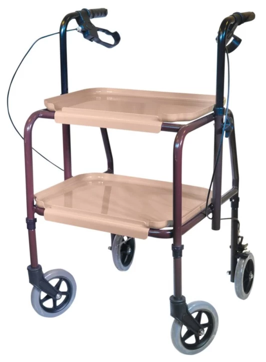 Déambulateur desserte 4 roues à freins