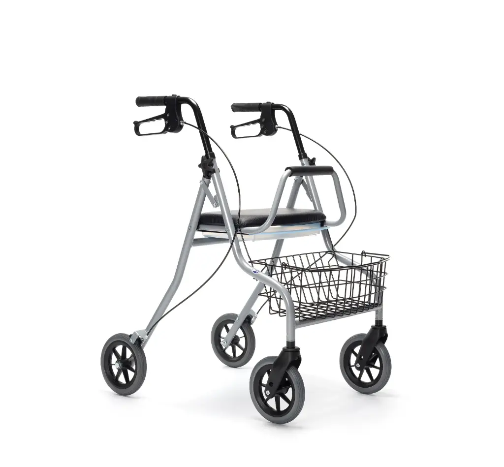 [7000397] Déambulateur Compact avec Siège et Panier