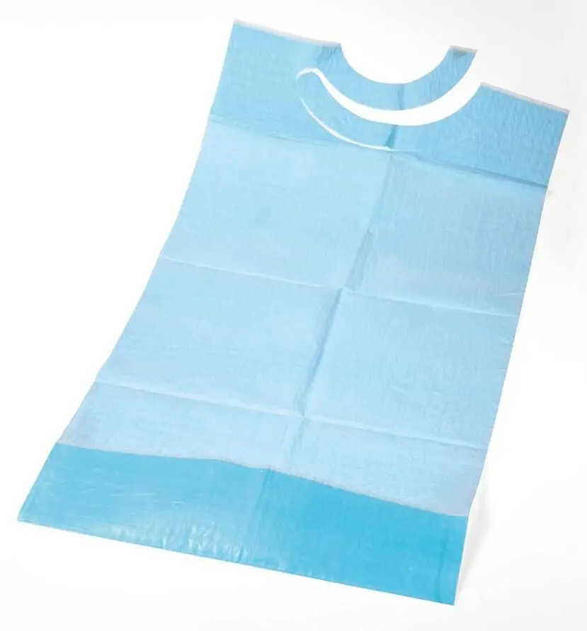 [7000897] Bavoir Adulte Jetable (70 x 38 cm, 3 plis)