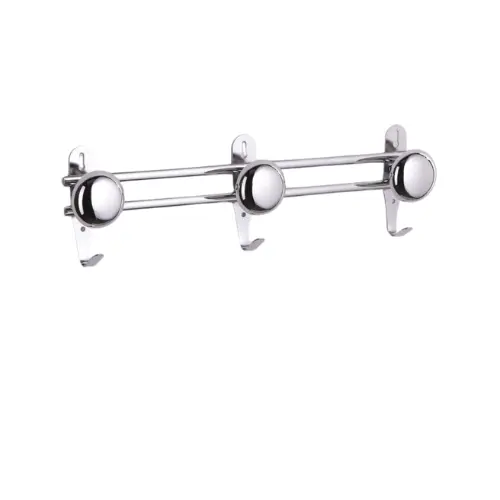 Porte manteau acier 3 têtes - coloris  chrome