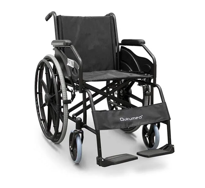 Fauteuil roulant easy noir en acier taille 46