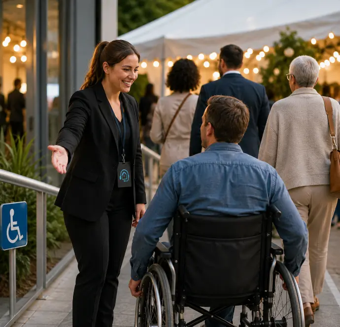 Service d'accompagnement d'accessibilité pour vos évènements