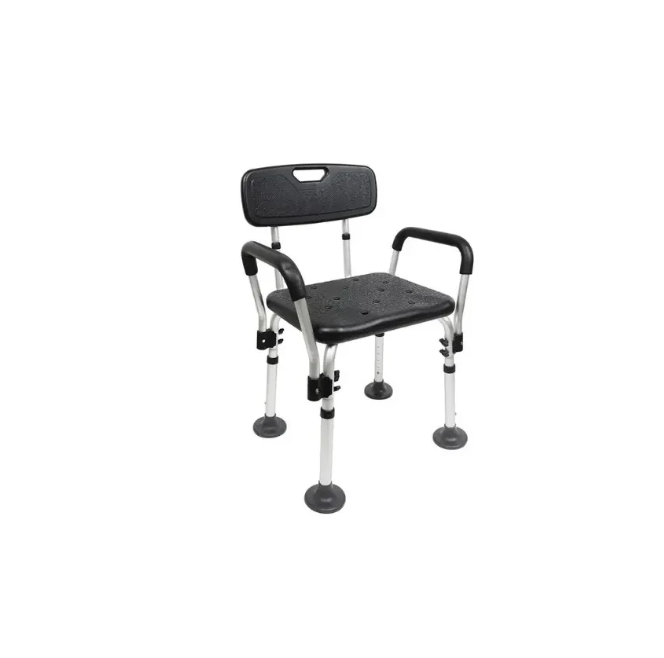 chaise de douche sécurisée avec accoudoirs lite senior et PMR
