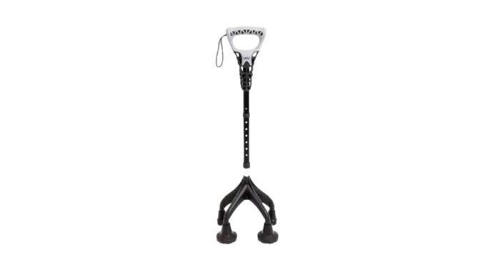 Canne quadripode lourde ergonomique senior et PMR