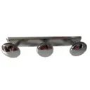 Porte manteau en acier chromé 3 têtes 