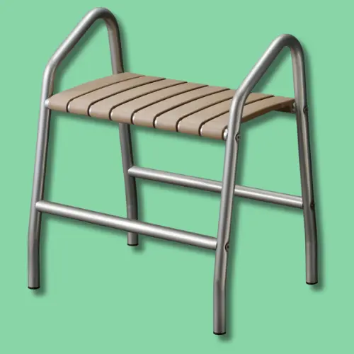 Banc de douche avec 2 poignées 