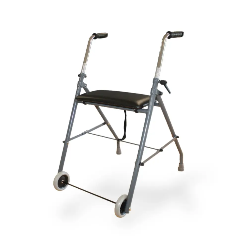 [7000001] Déambulateur 2 roues avec siège en mousse