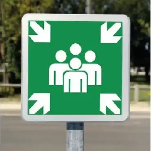 LOCATION - Kit Panneau Point de Rassemblement
