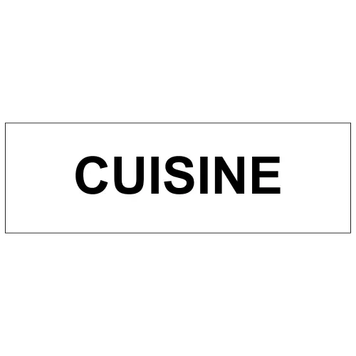 [H4180601] Plaque de porte "Cuisine"