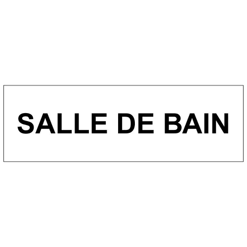 [H4180603] Plaque de porte "Salle de bain"