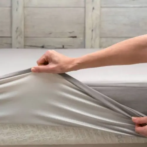 [9011013] Drap housse imperméable (Taupe, 200 cm x 90 cm)