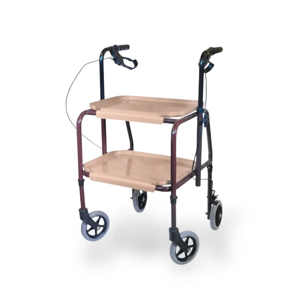 Déambulateur desserte 4 roues à freins