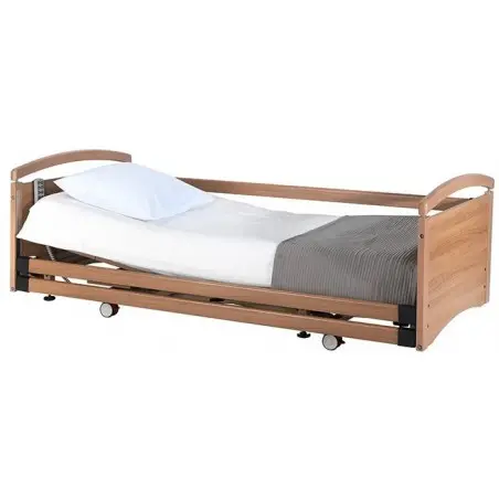 [9011036] Lit médicalisé Sérénité Basse Alzheimer (Avec barrière et potence)