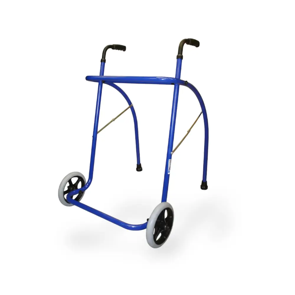 [7000032] Déambulateur 2 Roues Confort Pliant XL (Bleu)