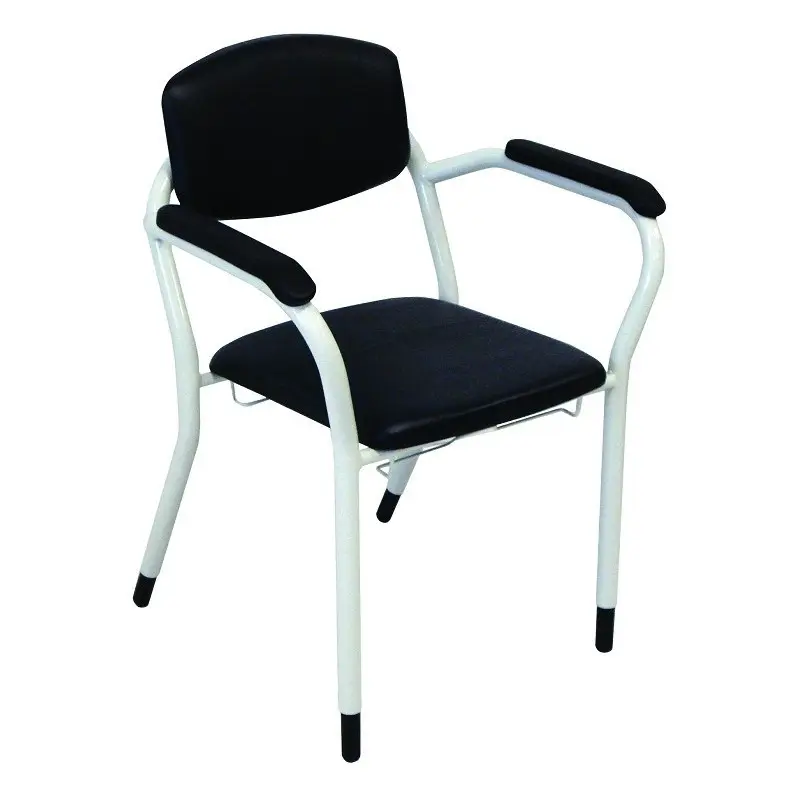[7000044] Chaise Garde-Robe Renforcée Large Réglable Non Feu Luxe avec Accoudoirs Fixes (Gris)