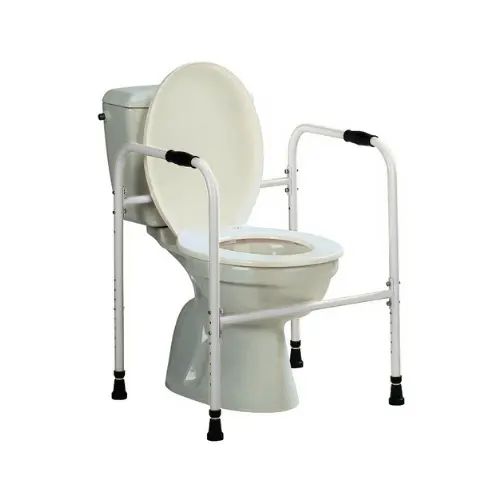 Cadre de Toilette Réglable en Hauteur avec Poignées