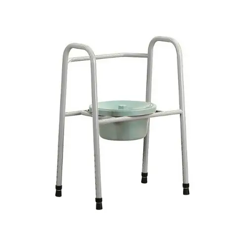 [7000166] Support de Seau Réglable avec Accoudoirs et Dossier (Blanc)