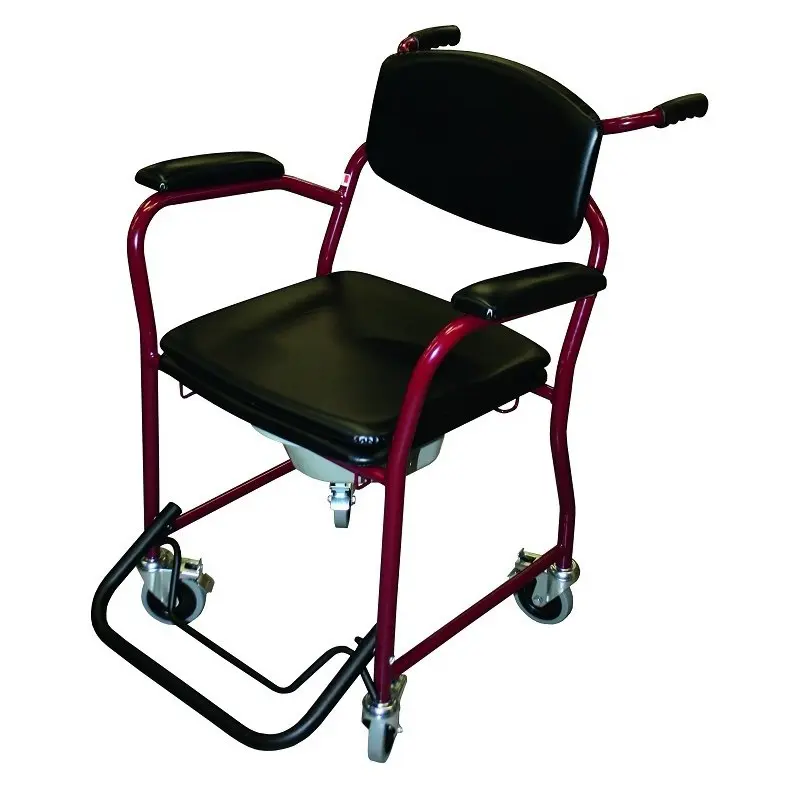 [7000174] Chaise Garde-Robe à Roulettes avec Repose-Pieds Escamotable (Autre coloris sur demande, Sans roulette anti-bascule)