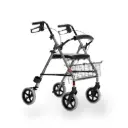 Déambulateur Pliant 4 Roues avec Siège et Panier
