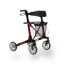 Déambulateur Léger en Aluminium avec Siège et Porte-Cannes