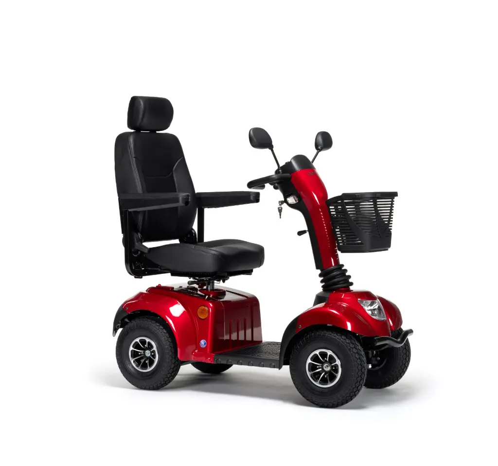 [7000423] Scooter Électrique Senior Design & Confort (Batteries 38 AH, Rouge)