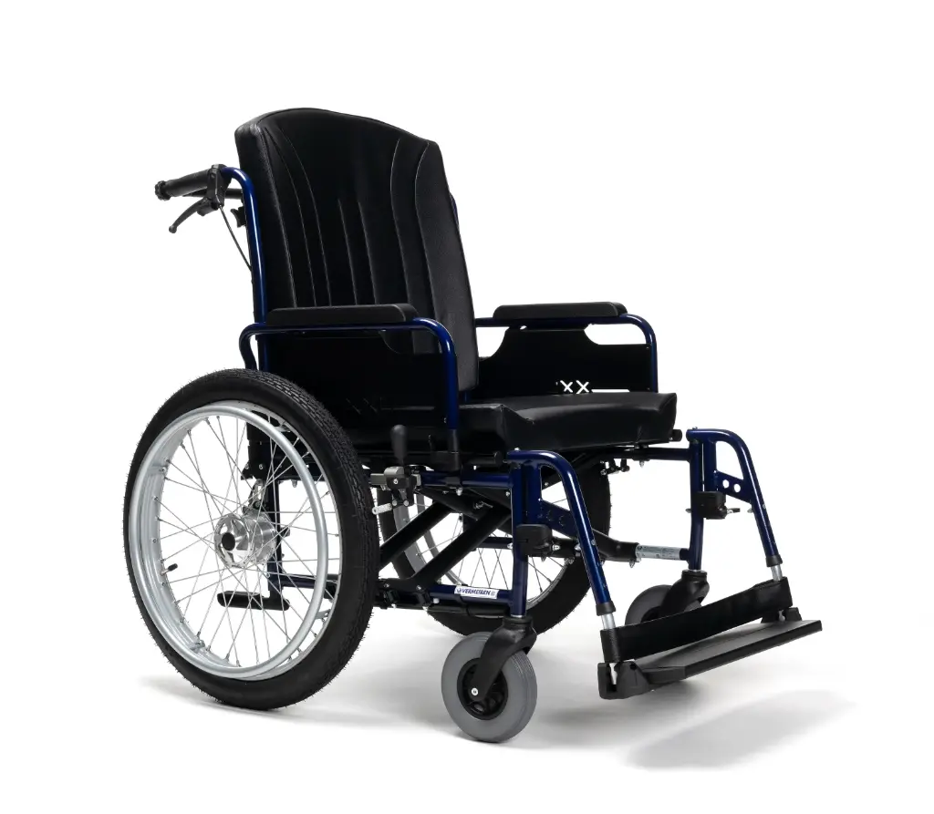 [7000493] Fauteuil Roulant Manuel XXL Pliant Renforcé (60 cm, Standard)