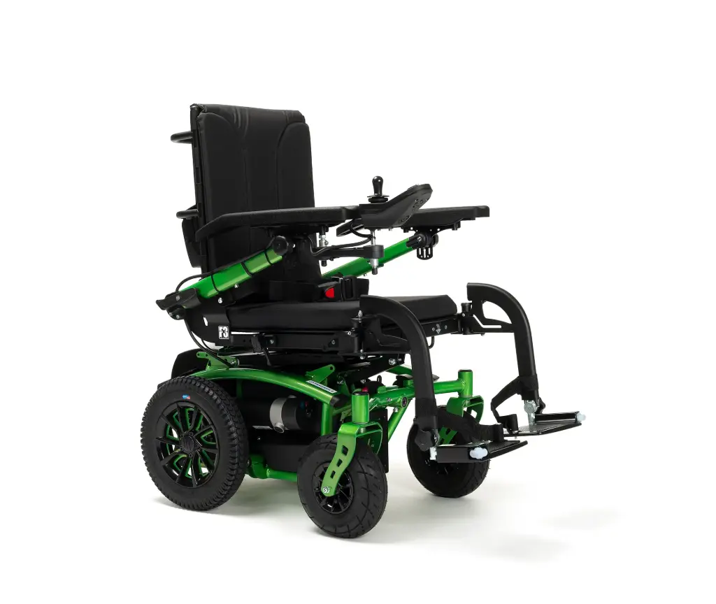 [7000521] Fauteuil Roulant Électrique Intérieur et Extérieur Stabilité & Maniabilité (40 cm, Dossier fixe)