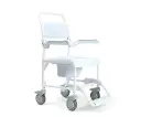 Chaise de Douche Roulante Polyvalente avec Seau Amovible