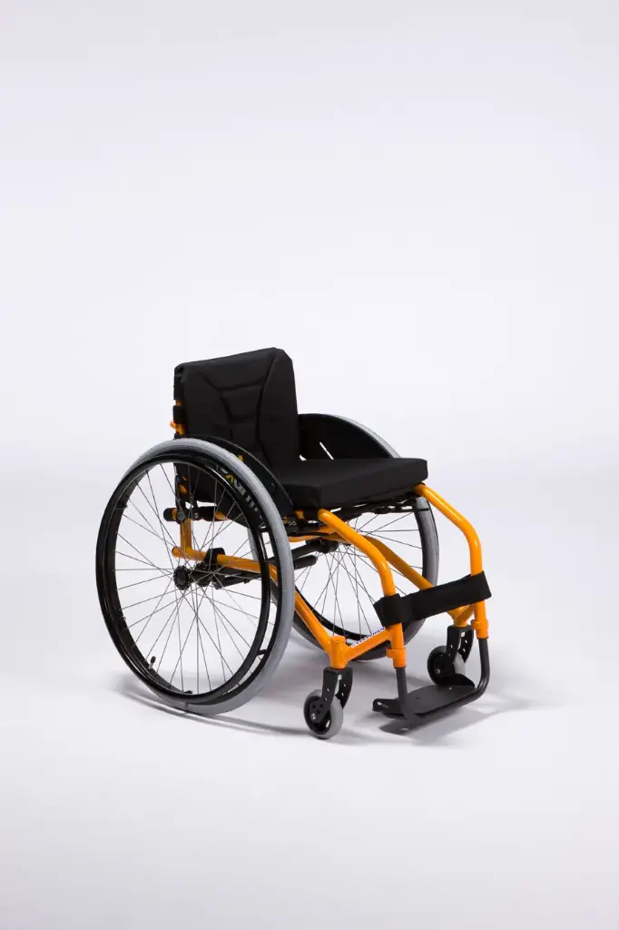 [7000673] Fauteuil Roulant Manuel Actif Léger  (40 cm, Orange, Standard)