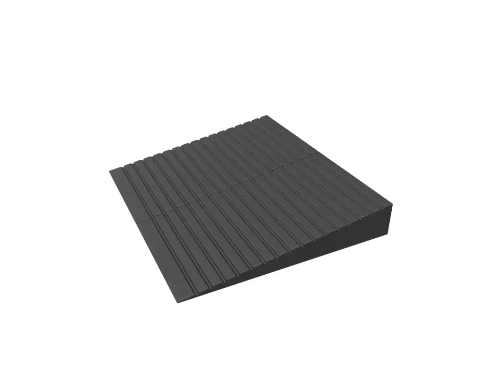 [7000996] Rampe de Seuil en Caoutchouc Threshold (40 cm, 12,7 cm)
