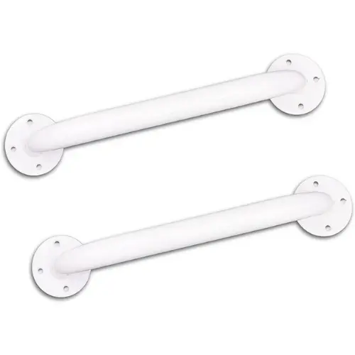Barres d’appui salle de bain à visser (lot de 2)
