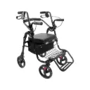 Déambulateur Fauteuil Roulant Pliant 2 en 1 Confort