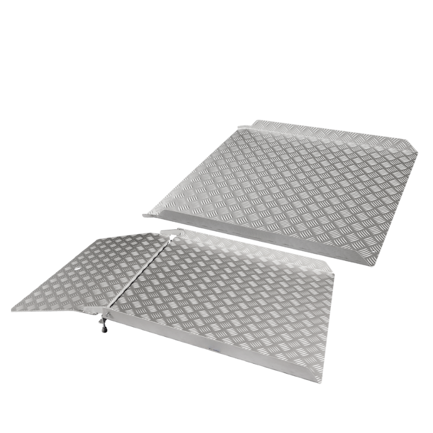 [7001002] Rampe de seuil pliable en aluminium (5 à 10 cm)