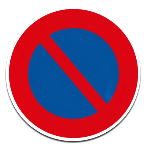 Sticker Autocollant Stationnement Interdit