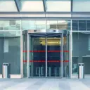 Bande De Signalisation Pour Surfaces Vitrées - Motif Carré Rouge