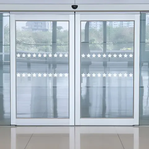 Bandes de Signalisation Vitrage Motif Étoile