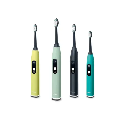 [7017093] Brosse à Dents Électrique Intelligente 5 Modes avec Capteur de Pression (Vert)