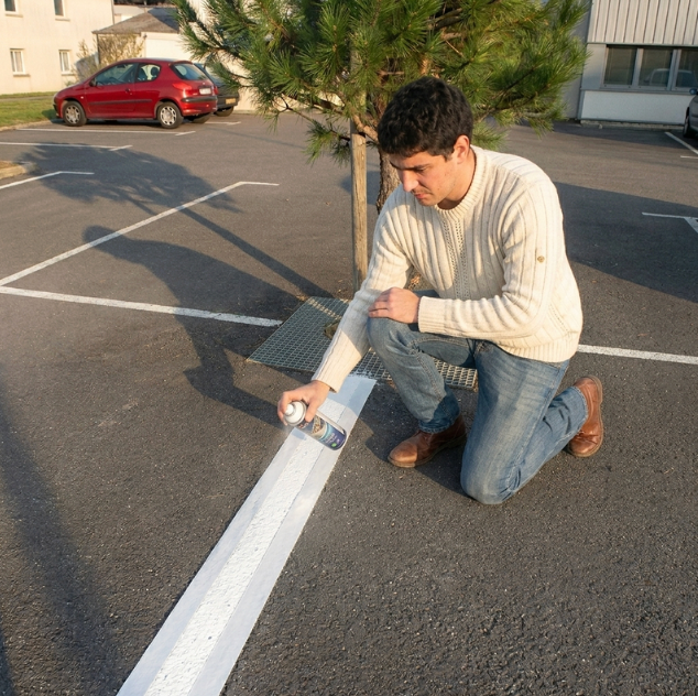 Peinture de traçage au sol en aérosol 