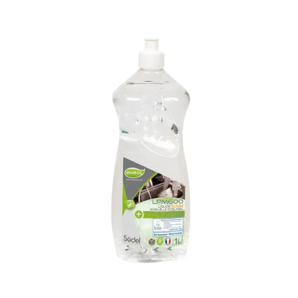 Liquide vaisselle dégraissant LPM600 Écolabel 1 L