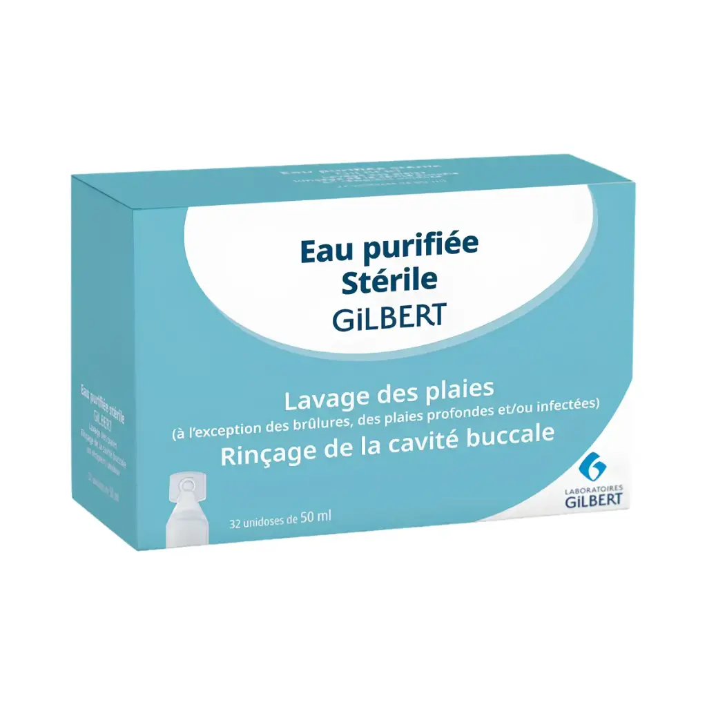  Eau purifiée stérile unidoses 50 ml