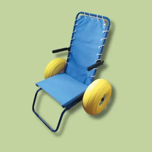 Fauteuil d'accès à l'eau ALOECO avec repose pieds