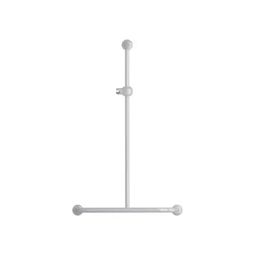[6880015] Barre douche en T Blanche