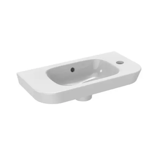 [6880370] Lave-mains compact pré-percé en porcelaine50 x 25 cm