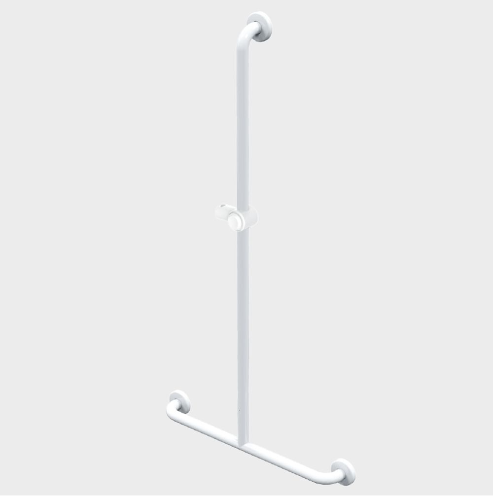 Barre douche en T Blanche 600 x 1200 mm