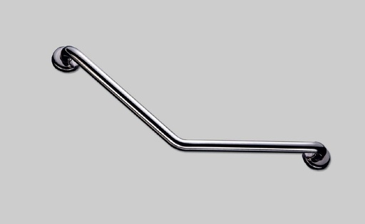 [6880193] Barre d'appui coudée 135° acier inoxydable 2 points