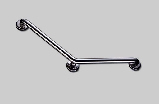 [6880194] Barre d'appui coudée 135° acier inoxydable 3 points