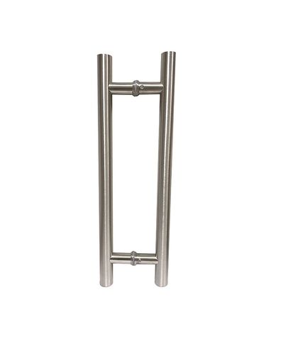 Poignée de porte en inox bâton de maréchal 300 à 500 mm simple 